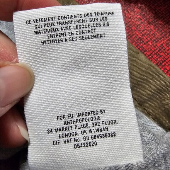 ANTHROPOLOGIE Hei Hei Sequin Sleeve Jacket Sz L Army Green Swing Double Breasted - Picture 12 of 13